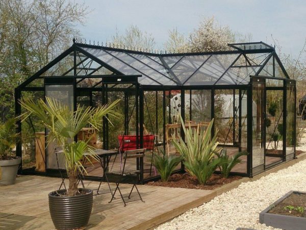 Belgia esikuga Kasvuhoone aiapaviljon Sophie aeda terrassile